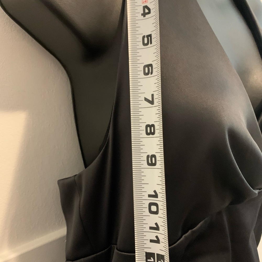 Vintage 90s Classic Le Chateau Sleek Black Cocktail Dress - Picture 16 of 16
